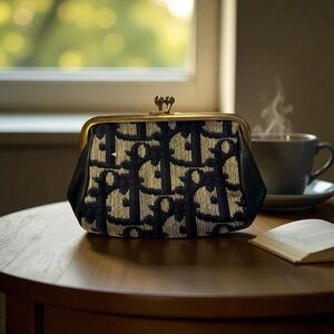 Christian Dior Trotter Kiss-Lock Coin Purse